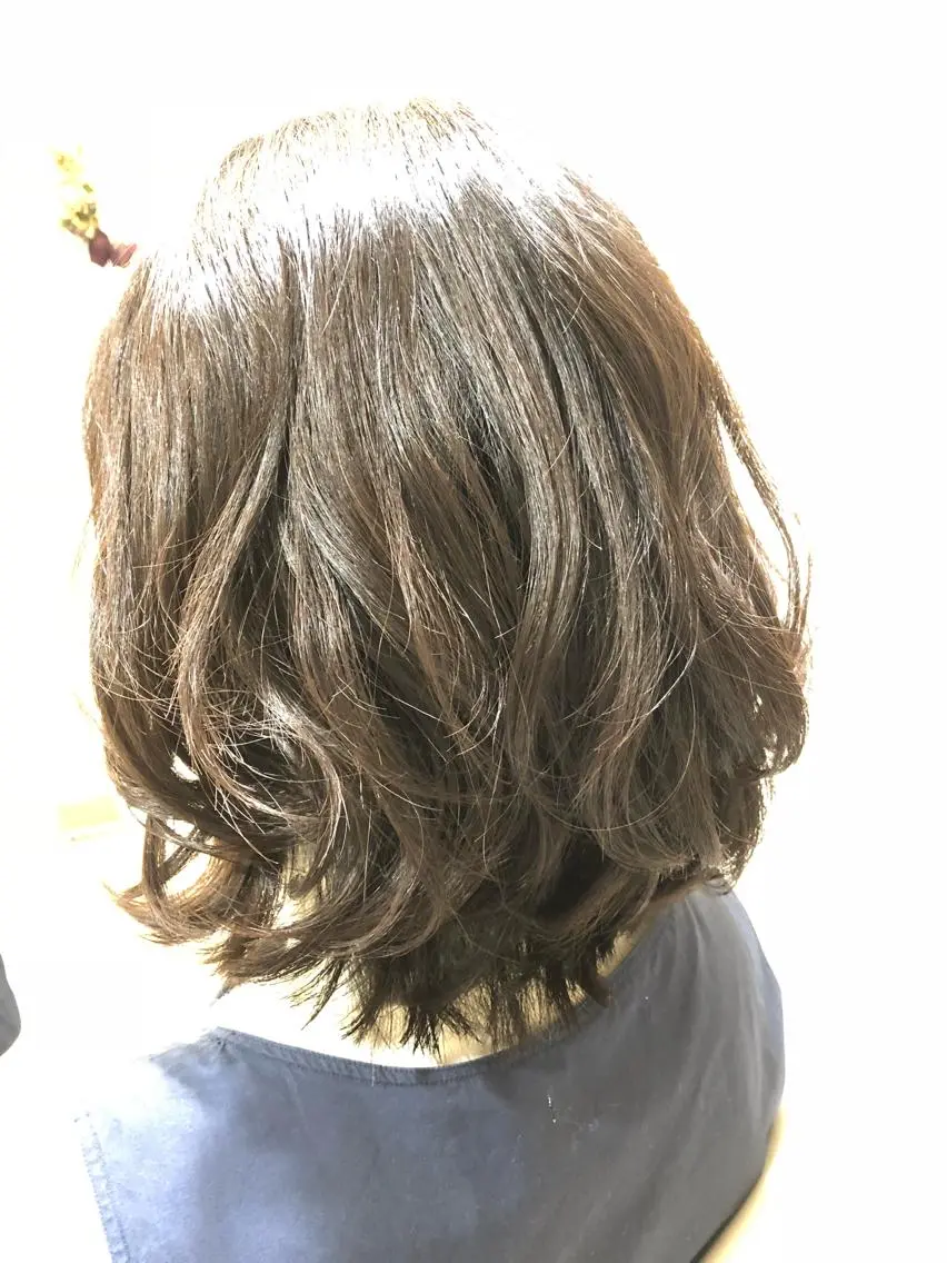 ミディアム カラー 桐谷 一史のヘアスタイル