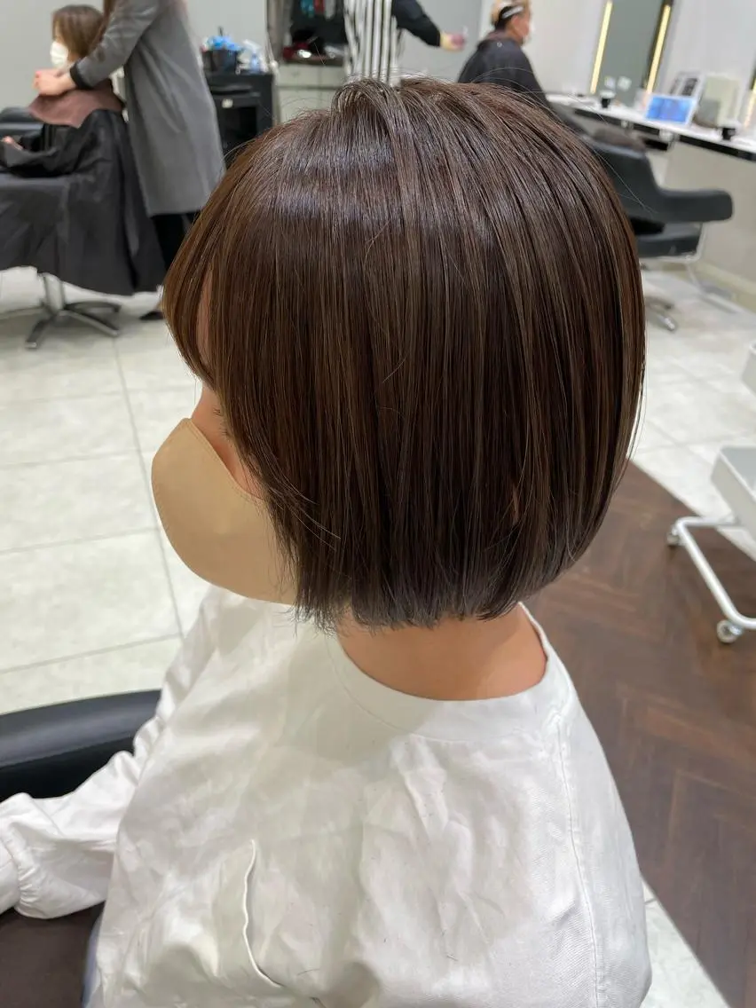 ショート カット ヘアカラー トリートメント GOAT_茅ヶ崎 キシ サクラのヘアスタイル