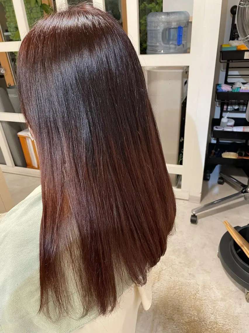 セミロング カラー ヘアカラー 佐藤 爽香のヘアスタイル