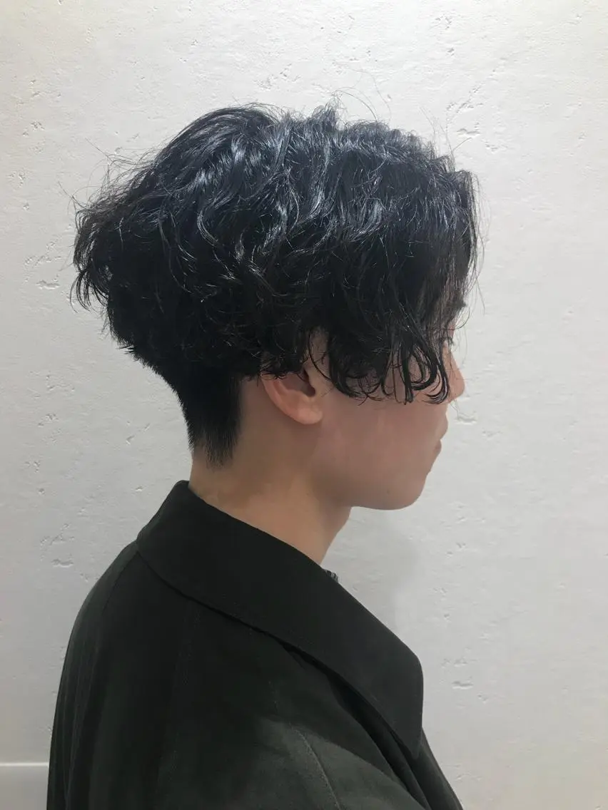 ショート パーマ メンズ ショートボブ ボブ ショートヘア カット Vir by browのヘアスタイル