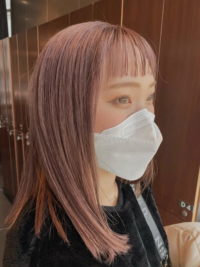 カラー 谷町/Le'a /竹原しおなのヘアスタイル