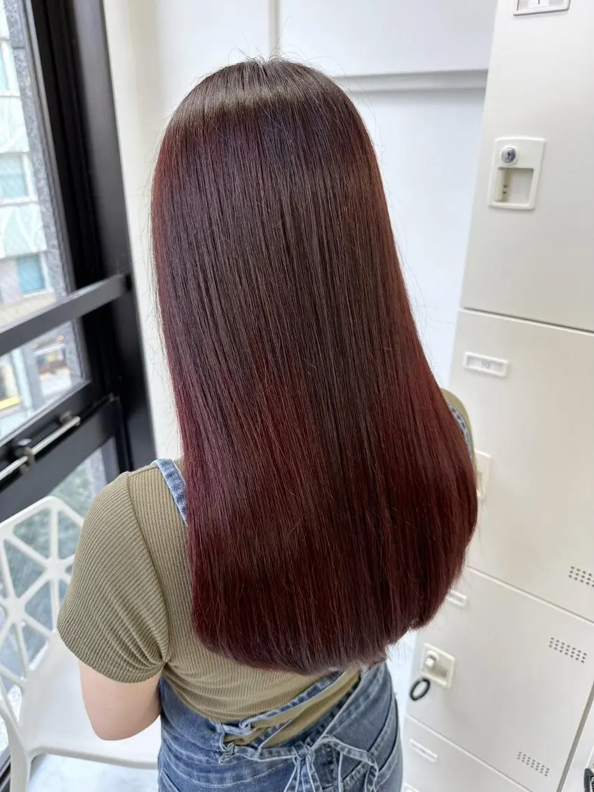 ロング カラー ヘアカラー トリートメント ヘッドスパ 💗横浜美容室 💗HARUNAのヘアスタイル