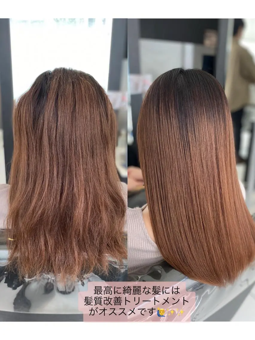 ミディアム YASU🍎CUT 赤系カラー/ヘアケアのヘアスタイル