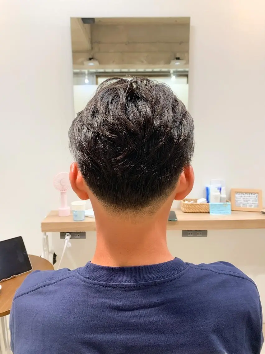ショート パーマ メンズ メンズパーマ カット パーマ えんどう みほのヘアスタイル