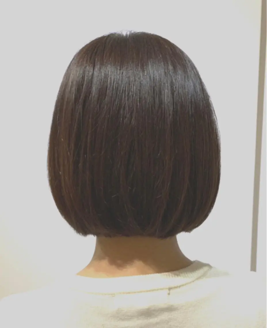 ミディアム ショートボブ ボブ 白髪世代特化 🌿飯塚京橋のヘアスタイル