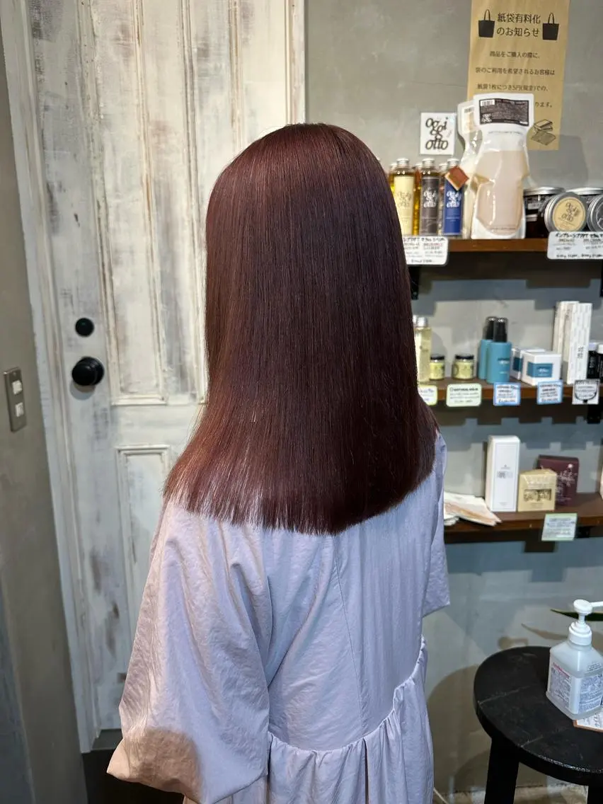 セミロング カラー ヘアアレンジ 中村 彩乃のヘアスタイル