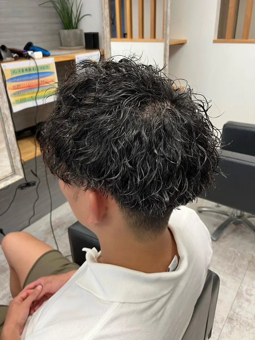 パーマ メンズ カット パーマ メンズ特化/パーマ/ フェードWATARUのヘアスタイル