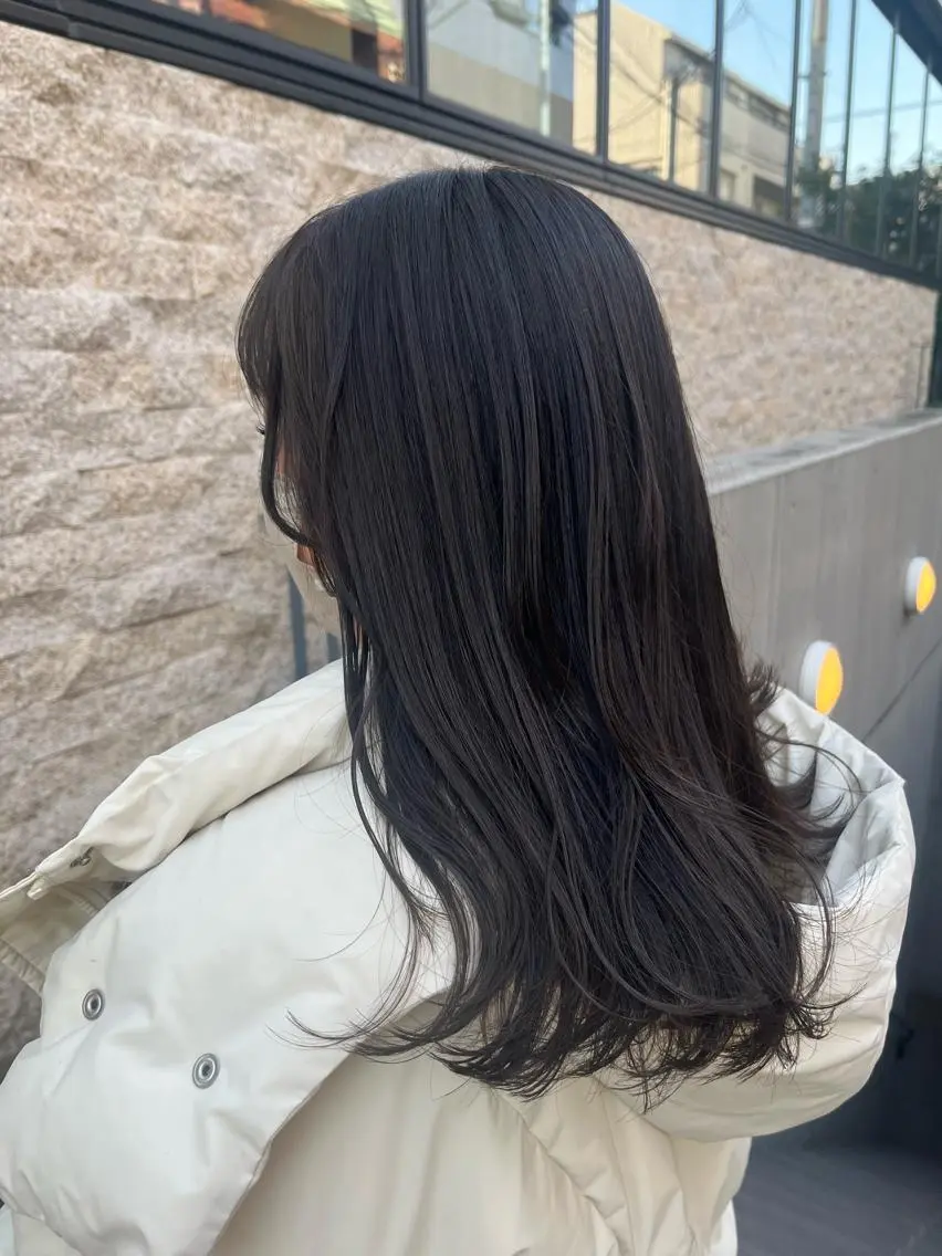 セミロング カラー ベージュカラー オリーブベージュ ✨透明感カラー✨ 🦖佐々木未来🦕のヘアスタイル