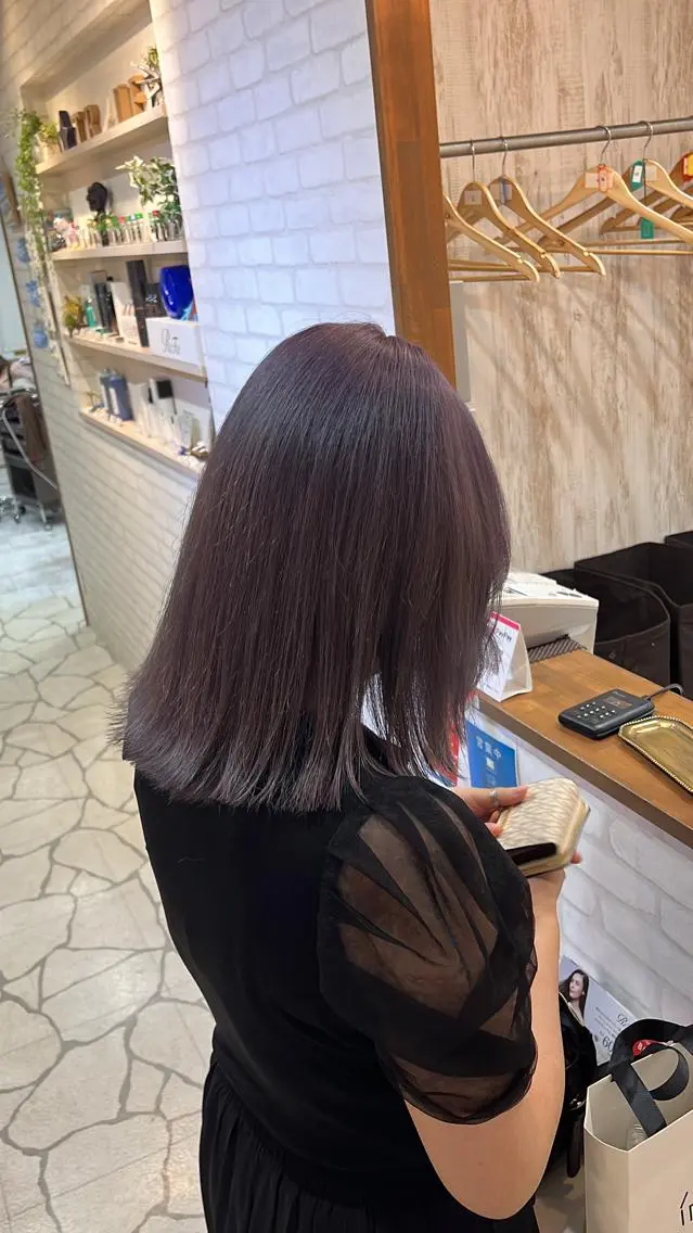ミディアム 韓国風🫧艶カラー 💟ran💟のヘアスタイル