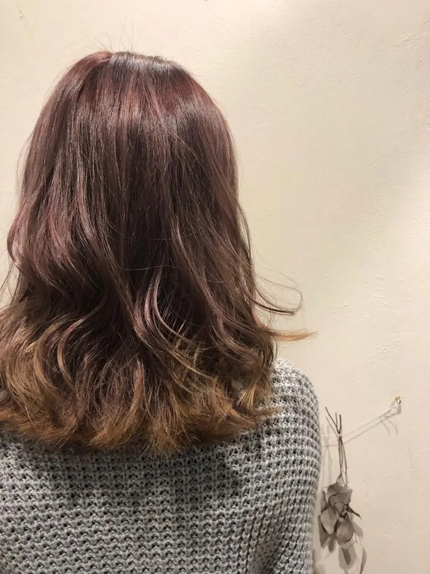 ミディアム カラー soi 💜AYAKOのヘアスタイル