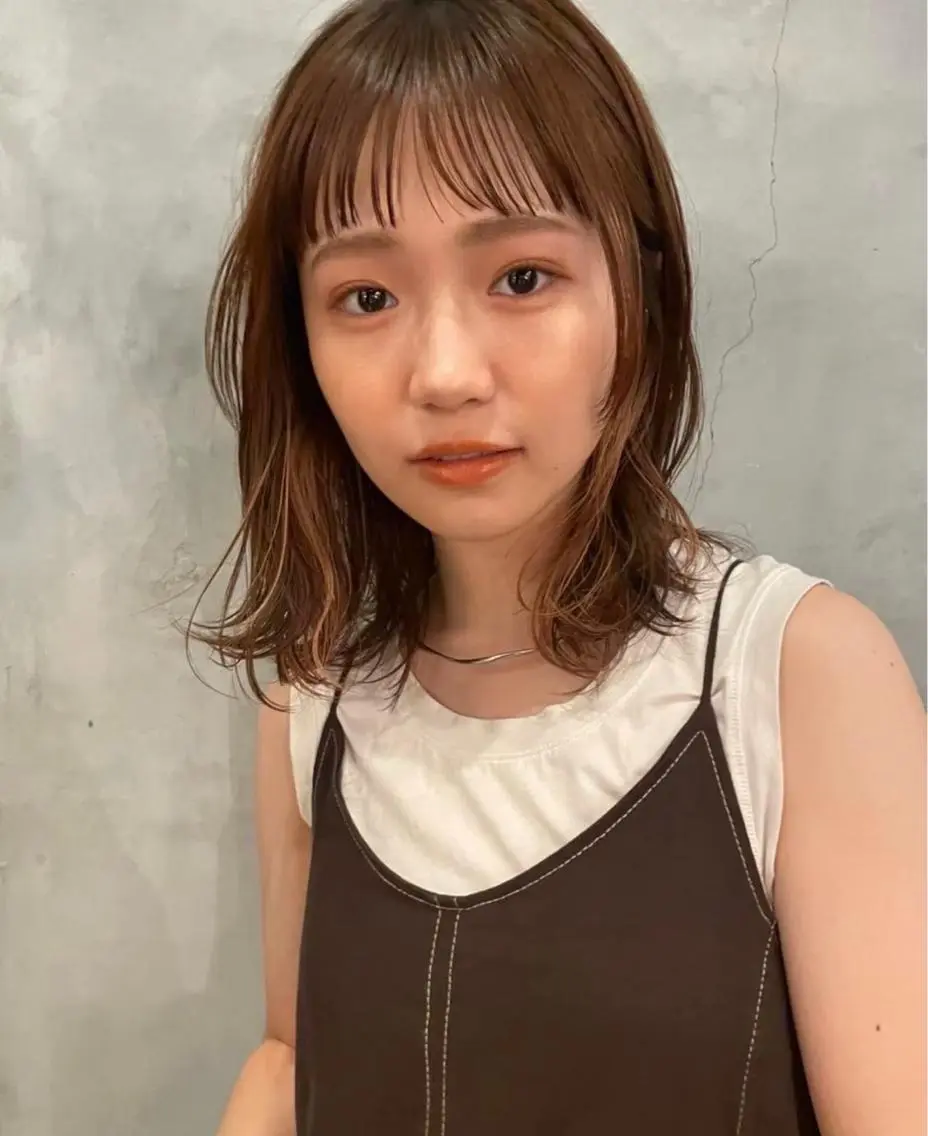 ミディアム anhelo髪質改善 メテオ髪質改善名駅のヘアスタイル