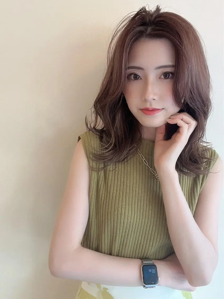 ロング カット ヘアカラー トリートメント 【公式】amble luxe池袋東口🩷のヘアスタイル