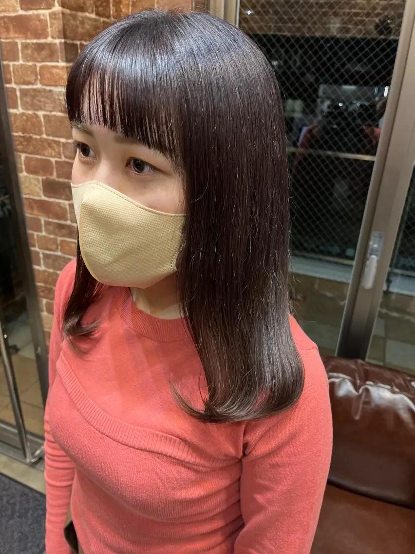 セミロング カラー パーマ ヘアアレンジ メンズ キッズ ネイル マツエク・マツパ アイブロウ メンズブリーチ メンズハイライト メンズインナーカラー メンズ韓国風 ブリーチ 久木原 ゆりのヘアスタイル