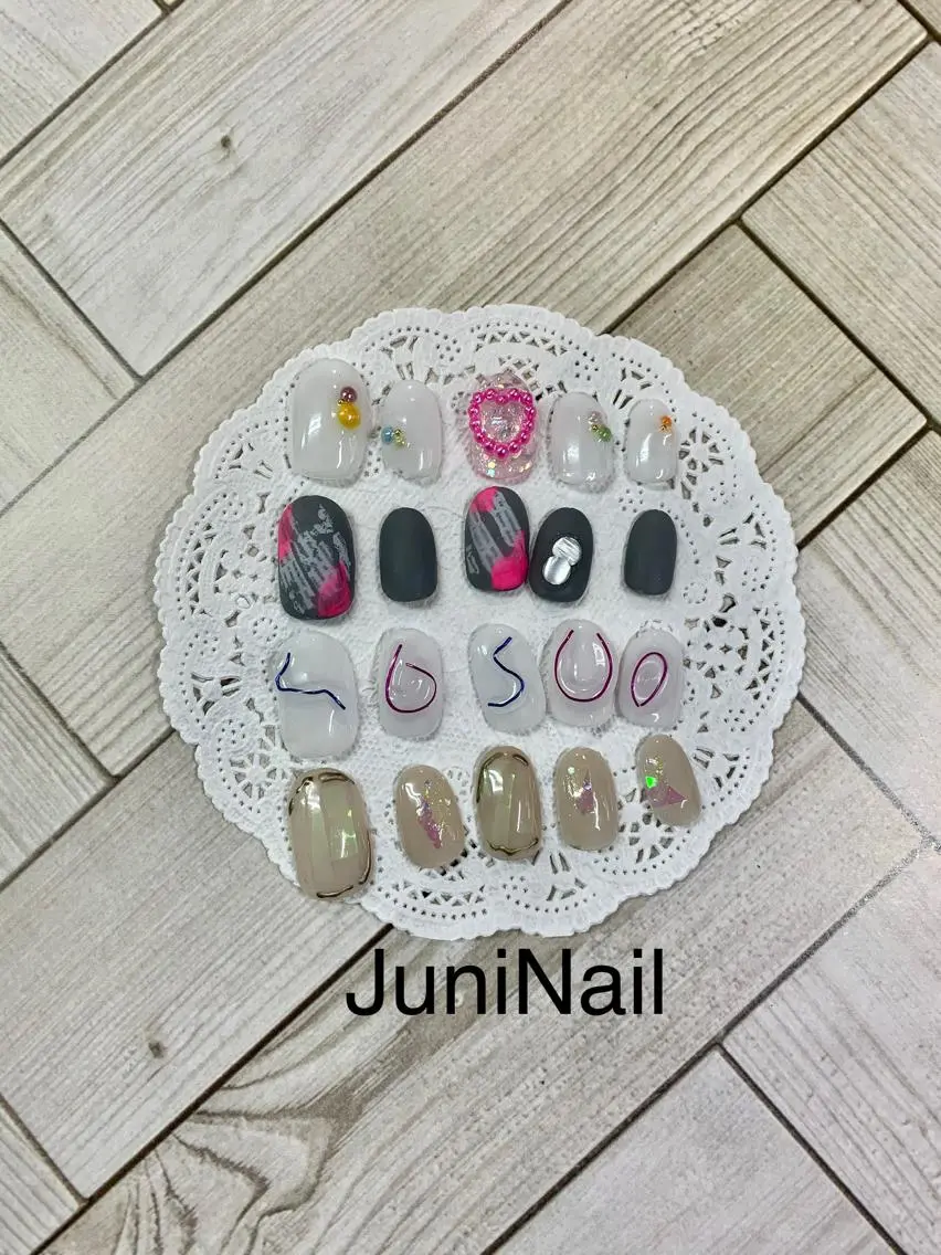 ネイル ハンドネイル JuniNail 주니네일🇰🇷suのネイルデザイン