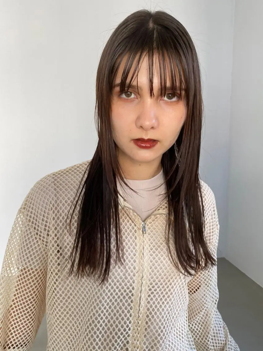 カラー ミディアム アディクシーカラー ブリーチ ブロンド ブルーカラー ハイライトカラー カット ヘアカラー トリートメント CEINE+ officialのヘアスタイル