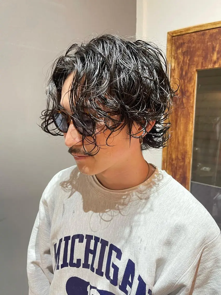 パーマ メンズ メンズパーマ ニュアンスパーマ 井川 倖太のヘアスタイル