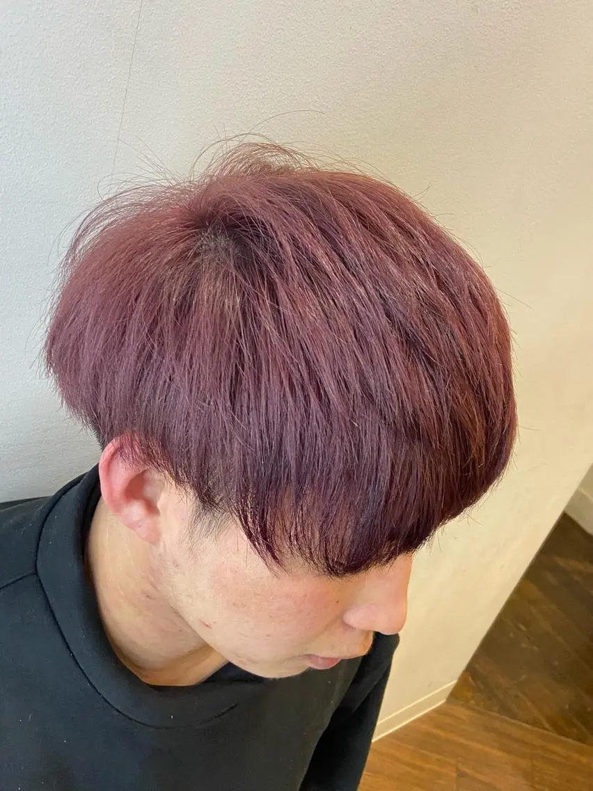 カラー イルミナカラー 河辺 璃久のヘアスタイル
