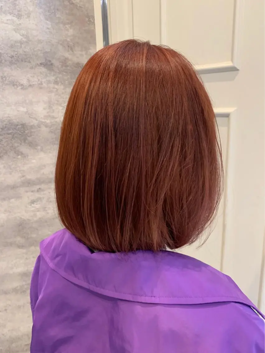 ミディアム カラー パープルカラー レッドカラー 🫟Blanco🫟 Color&Careのヘアスタイル