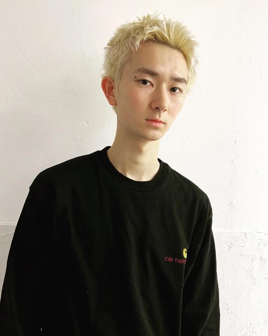 ショート カラー メンズ カット ヘアカラー メンズ専門ブリー チカラー⚡️リュウジのヘアスタイル