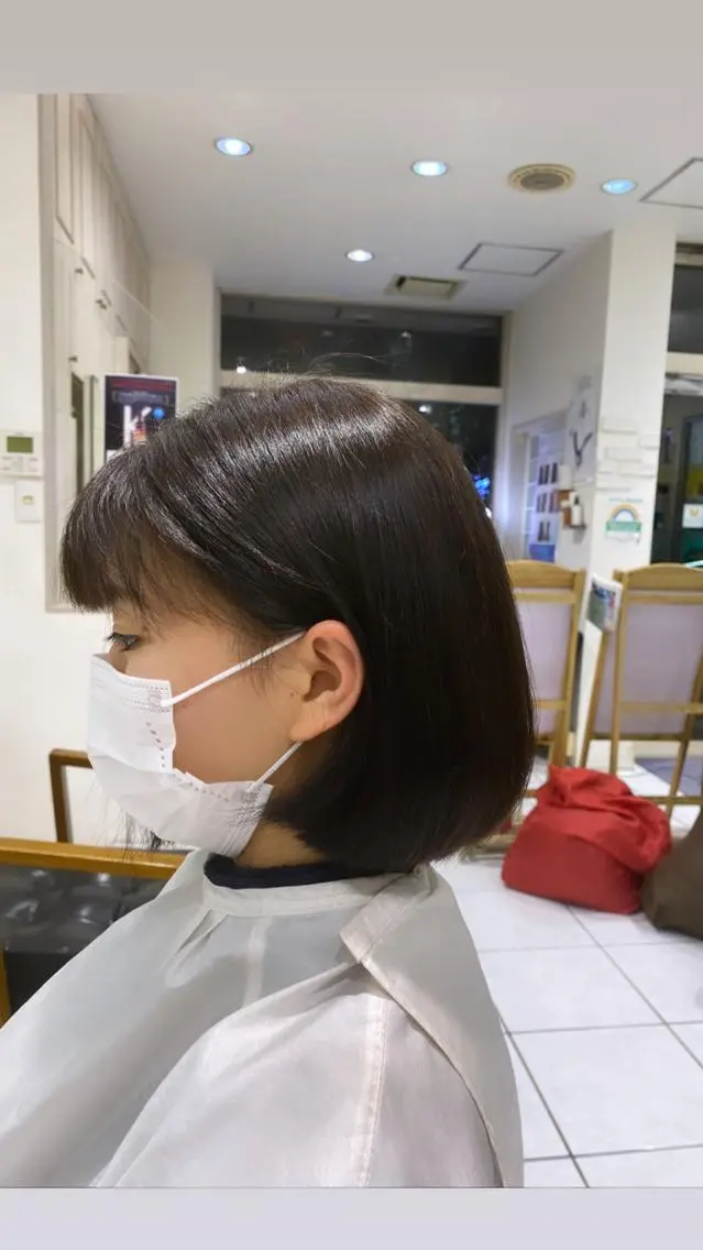 ミディアム カラー ボブ 高杉 駿のヘアスタイル
