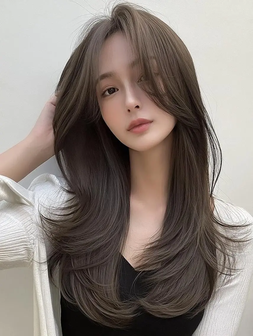 ロング カット ヘアカラー FOCUS JAPANのヘアスタイル