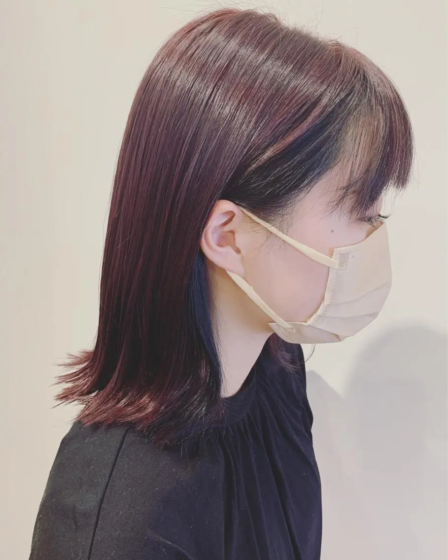カラー ブリーチ 多田 彩香のヘアスタイル