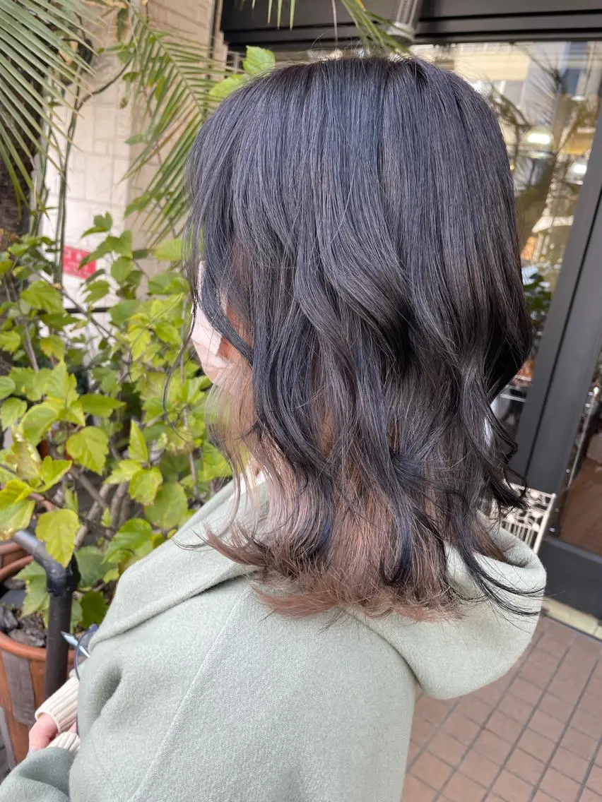 ミディアム カラー カット ヘアカラー トリートメント AKALA HAIR 西宮店　Juriのヘアスタイル