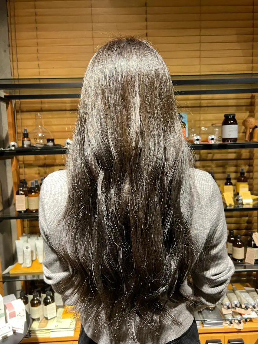 ロング カラー ヘアアレンジ 渡部 彩花のヘアスタイル