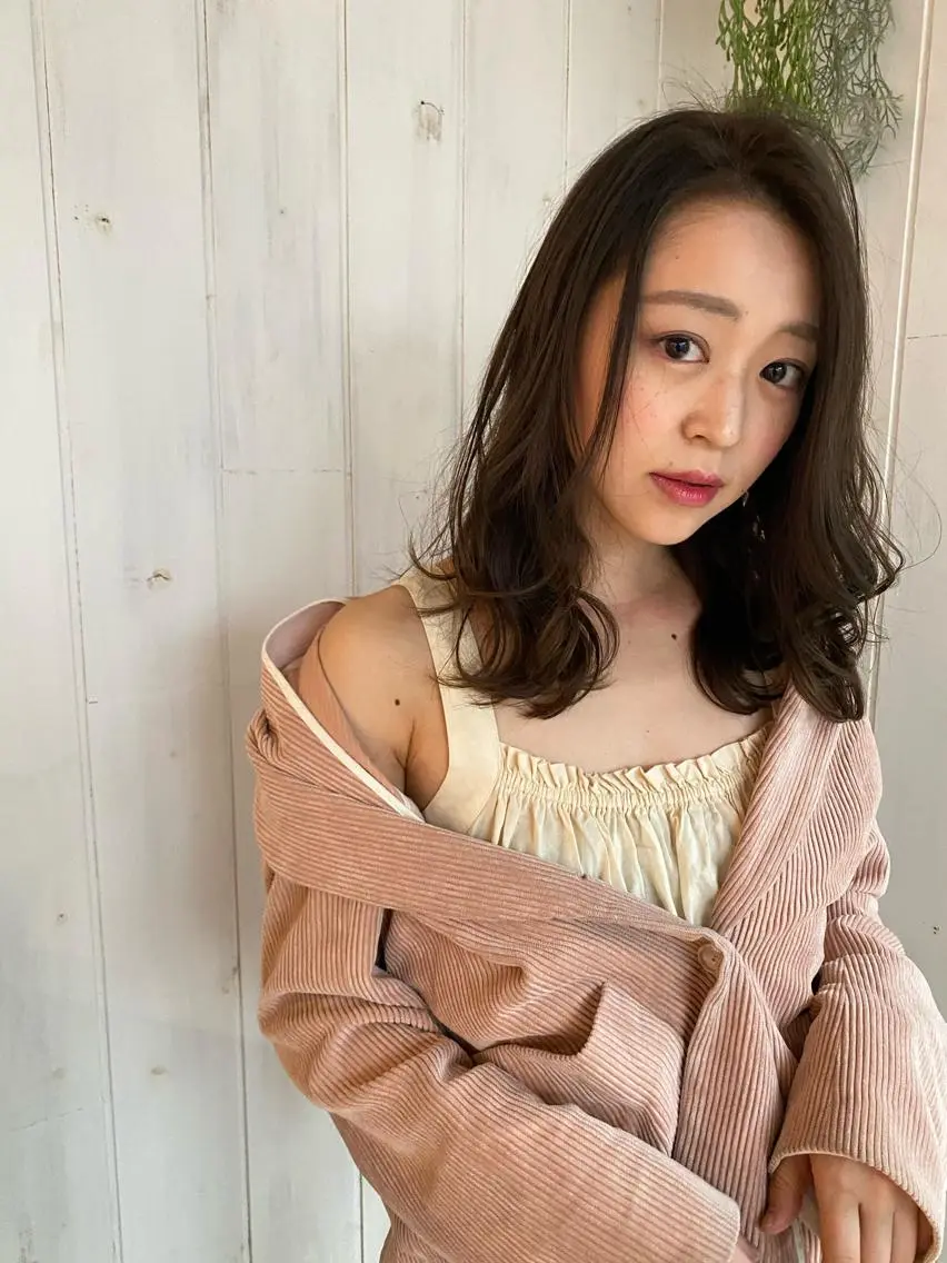 ミディアム カラー 縮毛矯正⭐️ TAKAHIROのヘアスタイル