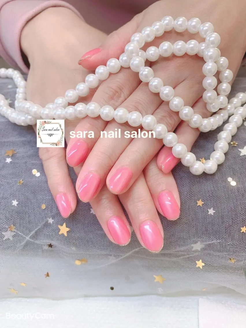 ネイル ラメ(グリッター) ハンドネイル ハンドケア 小岩 Saraのネイルデザイン