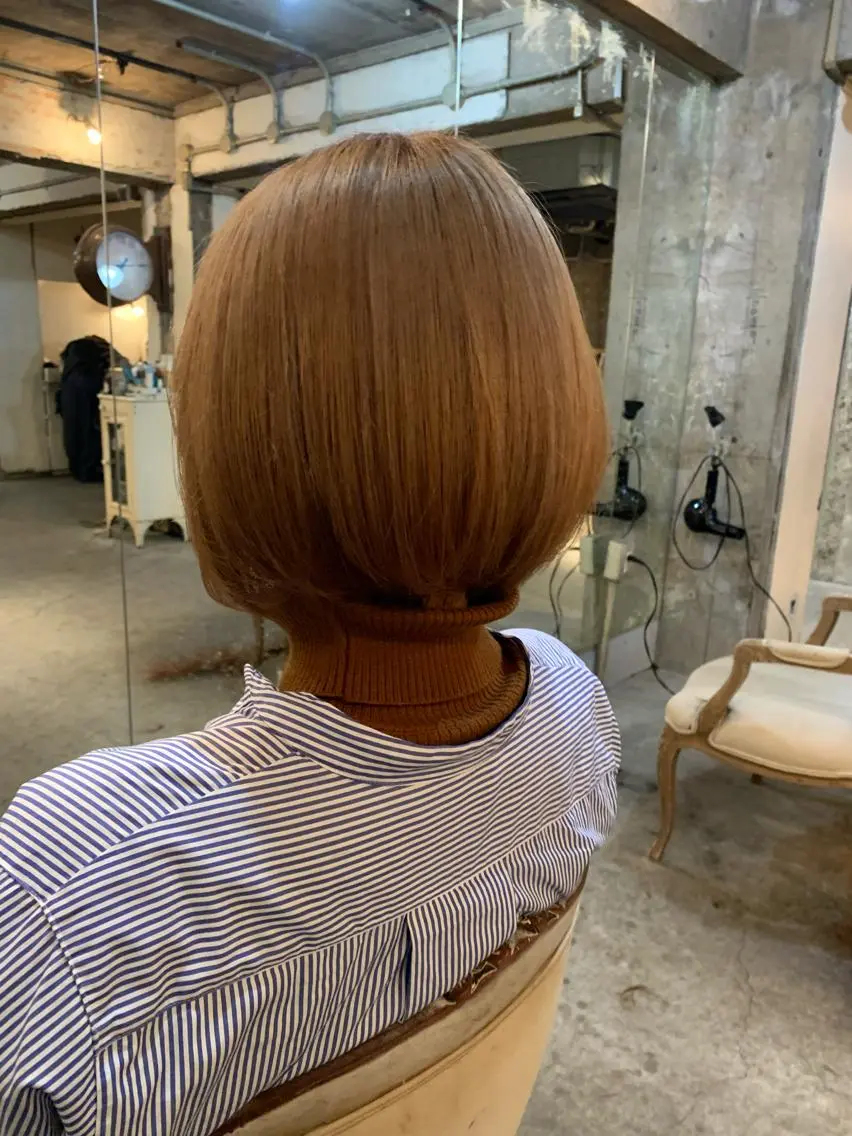 ショート カラー ベージュカラー 似合わせカラー🫶 小川千波のヘアスタイル