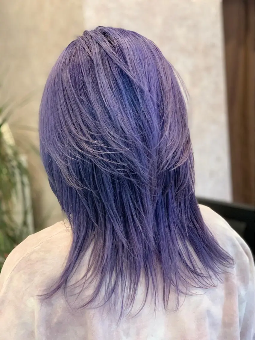 ミディアム カラー パープルカラー 🫟Blanco🫟 Color&Careのヘアスタイル