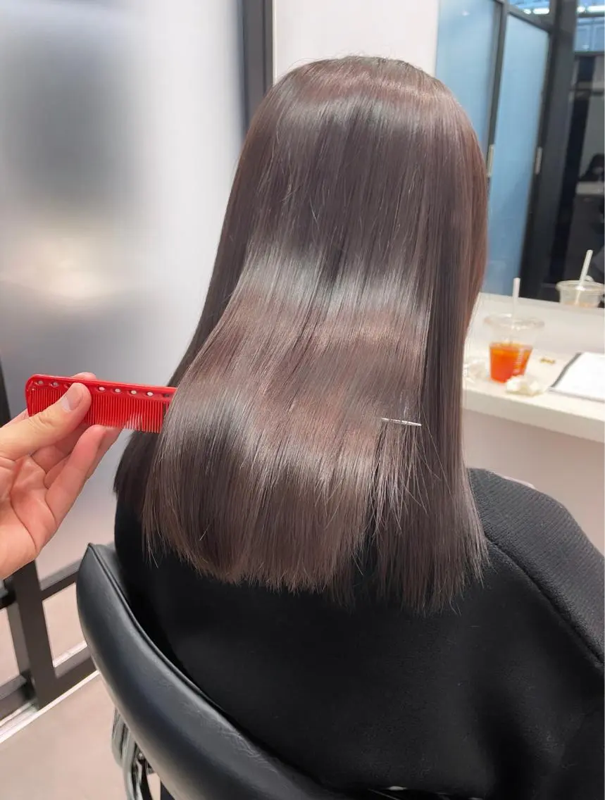 ミディアム カラー 韓国ヘア 店長NEGIのヘアスタイル