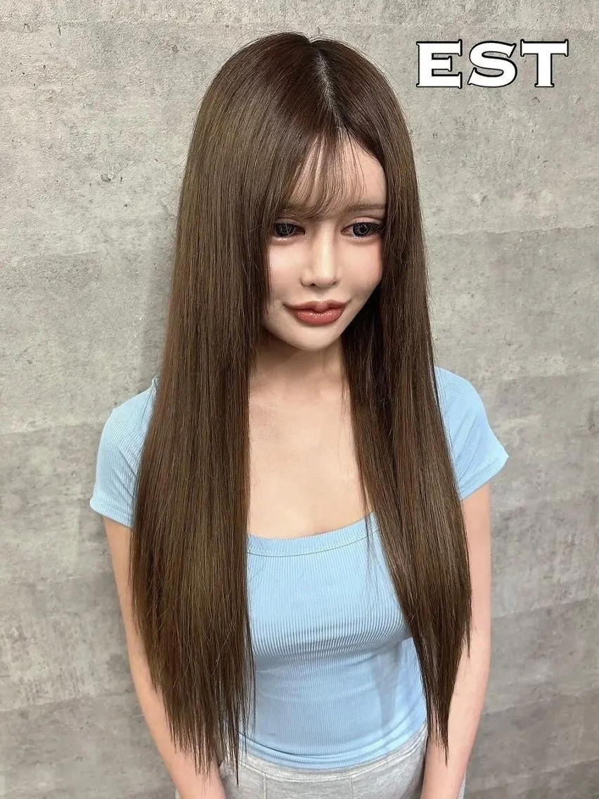 ロング メンズ ヘアアレンジ カラー シールエクステ メンズバレイヤージュ メンズブリーチ メンズハイライト メンズハイトーン M. KANAのヘアスタイル