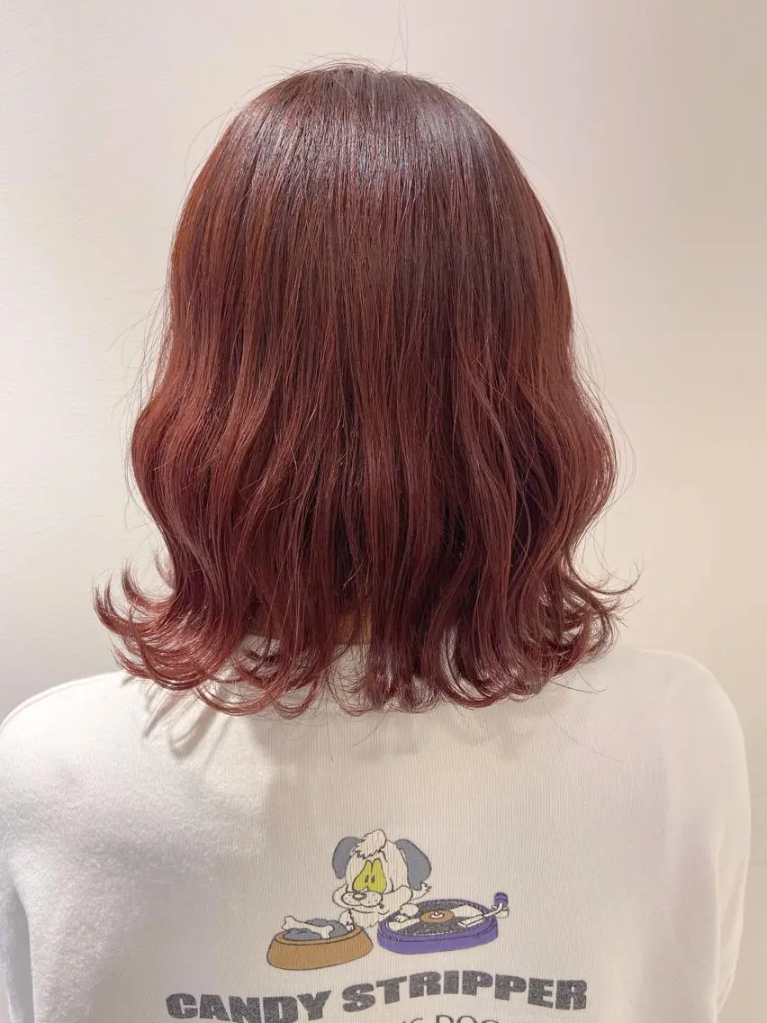 ショート カラー ヘアアレンジ ブリーチ ピンクカラー 天神レイヤーカット No.1💖マユカのヘアスタイル