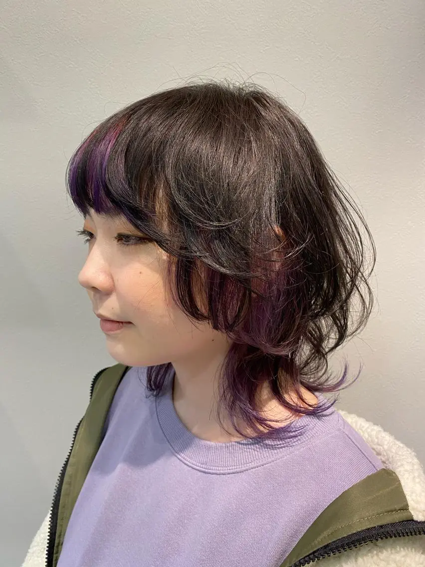 ミディアム 🌕透明感カラー @ENTER大名のヘアスタイル