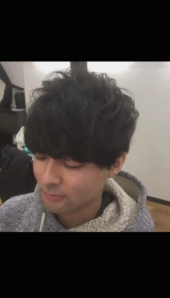 ショート パーマ メンズ メンズパーマ 佐藤 優也のヘアスタイル