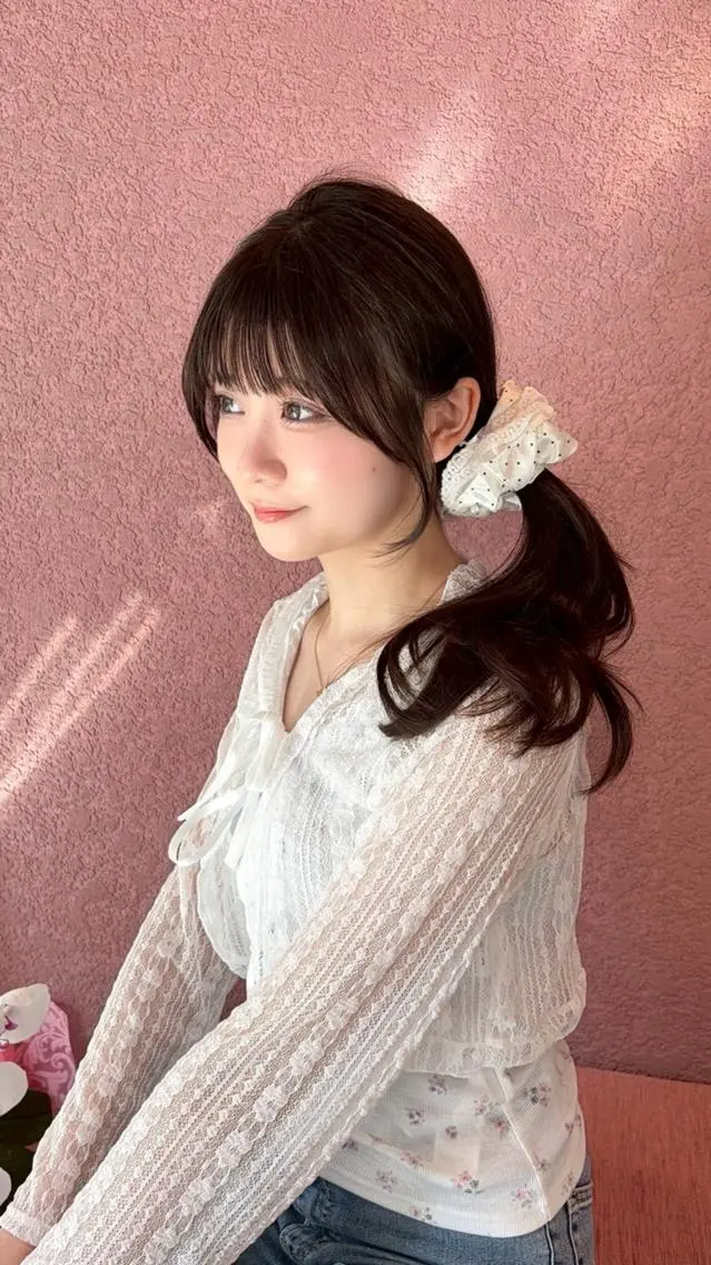 カラー ロング ベージュカラー ブリーチ ブルーカラー ブルージュ 透明感カラー カット ヘアカラー トリートメント クロスパーマ/前髪 縮毛 木串楽人のヘアスタイル