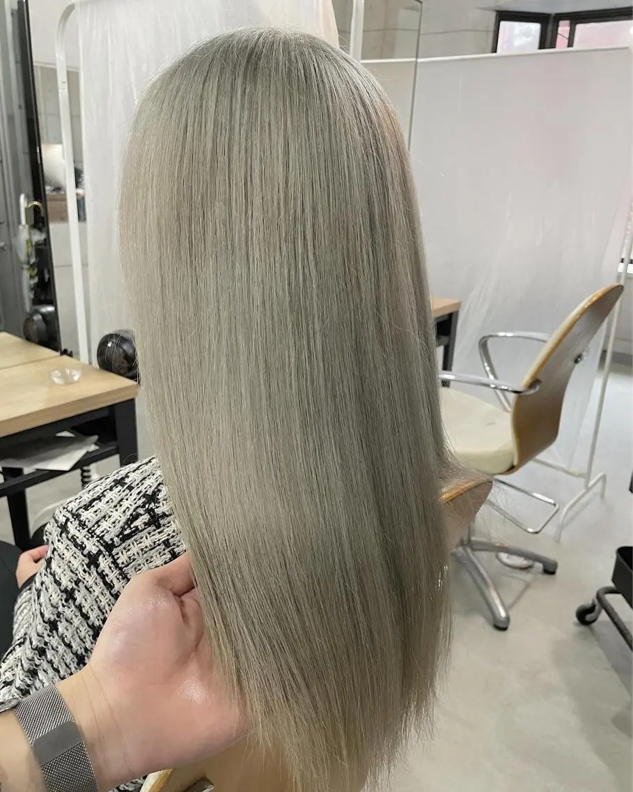 ロング ヘアカラー トリートメント ヘアセット 髪質改善色素改善特化 keiのヘアスタイル
