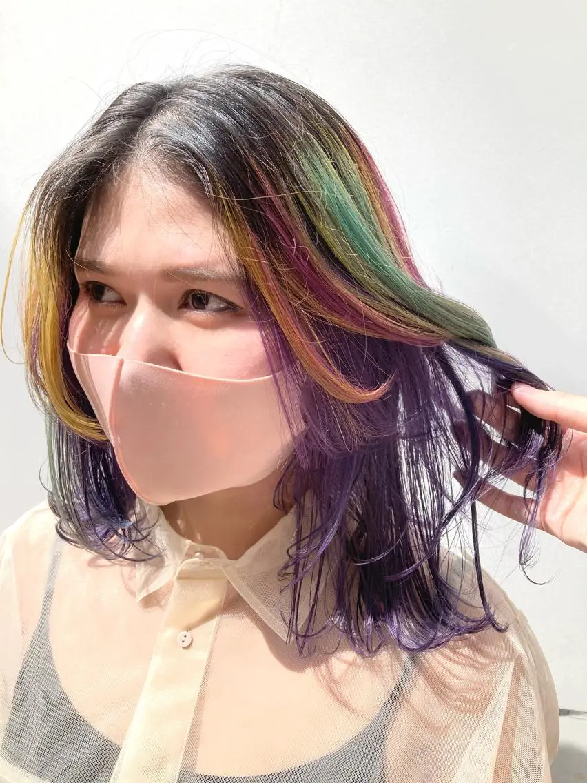 カラー fumika推しカラ ー/デザインカラーのヘアスタイル