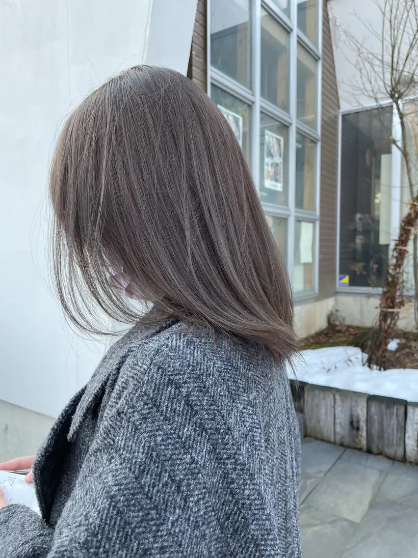 セミロング ヘアカラー クーポン お試し価格有り！のヘアスタイル