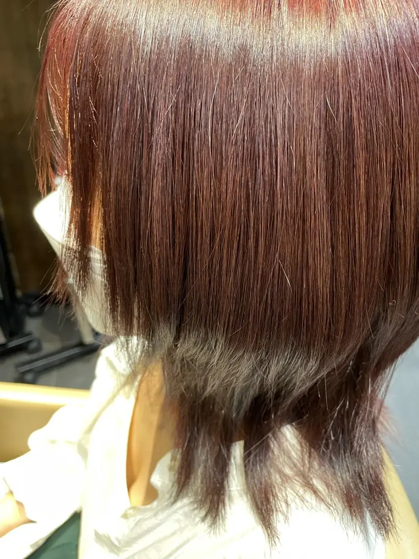 ショート カラー ブリーチ ブリーチなしカラー SIGN店長中村 レイヤーカット募集のヘアスタイル