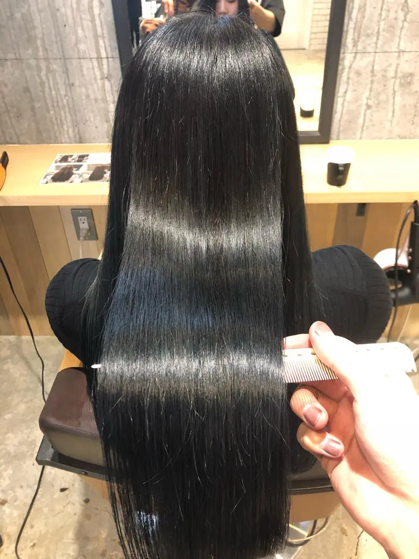 ロング カラー パーマ ヘアアレンジ メンズ キッズ ネイル マツエク・マツパ 新宿/髪質改善/ 美髪矯正✨浅江通友のヘアスタイル