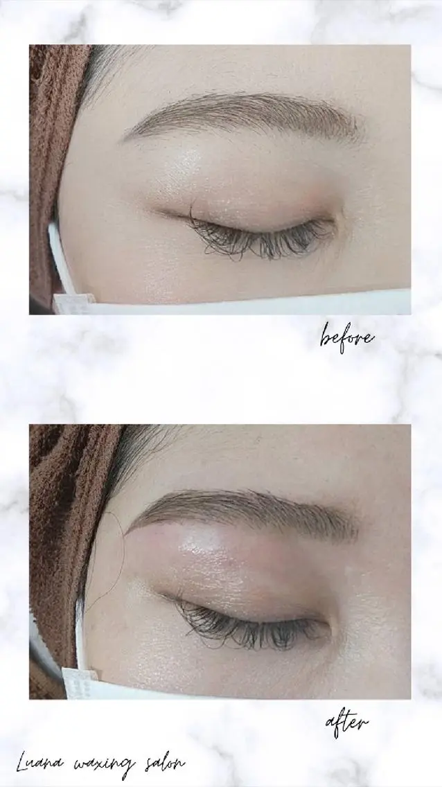 アイブロウ 眉毛ワックス脱毛 Luana wax 🐚根本のエステ・リラクイメージ