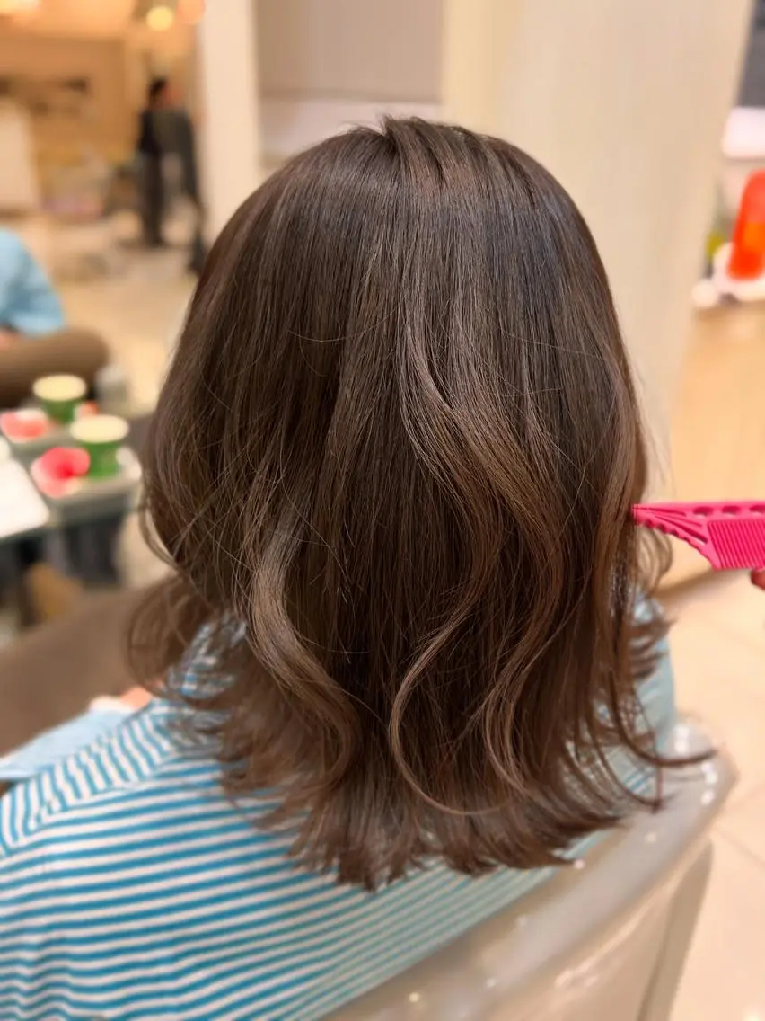 セミロング カラー 銀座/カラー 🎀momo🎀のヘアスタイル