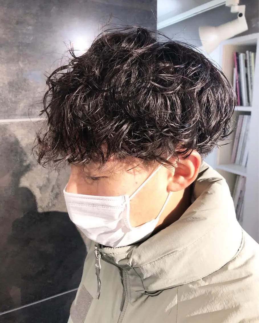 パーマ ヘアアレンジ メンズ カット パーマ トリートメント ヘアセット メンズ特化✂️栗原 侑也のヘアスタイル