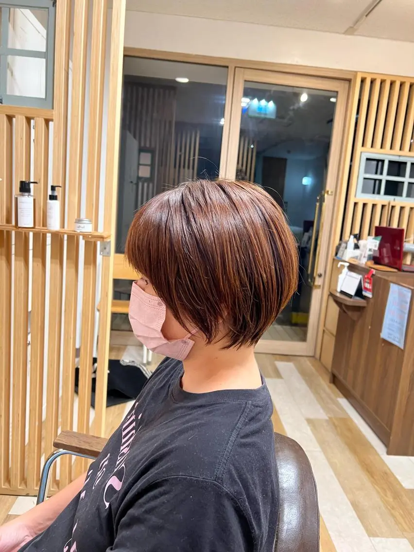 ショート カット ヘアカラー トリートメント ツイスパ/シャドウ 矢吹俊大郎のヘアスタイル