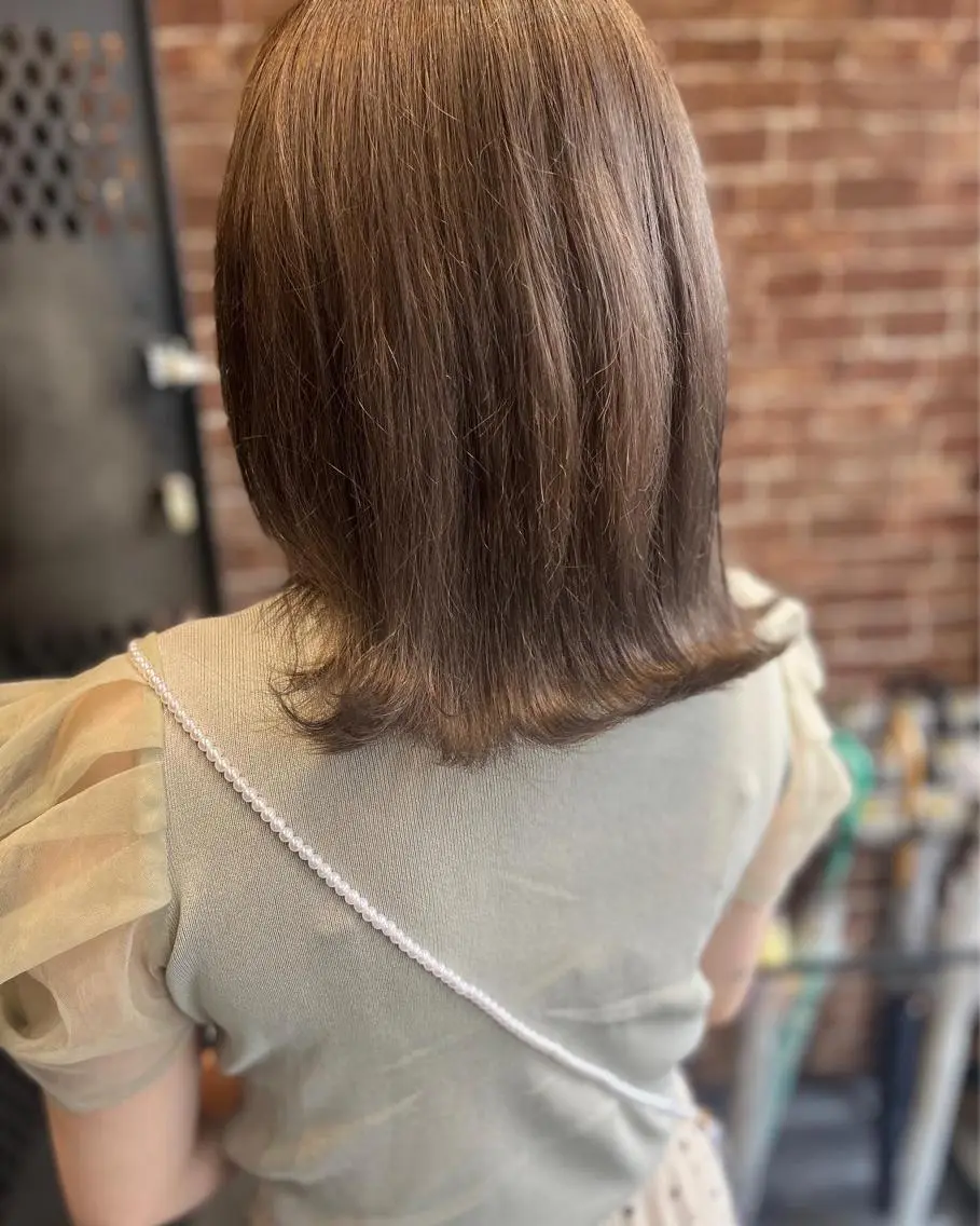 ロング カラー パーマ ヘアアレンジ メンズ キッズ ネイル マツエク・マツパ アイブロウ メンズパーマ ブラウンカラー ケアカラー 透明感カラー ピンクカラー 久木原 ゆりのヘアスタイル