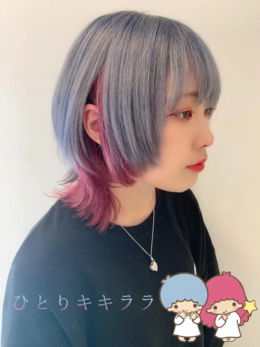 ショート カラー ハイトーン/ウルフ /小澤凌祐🦕のヘアスタイル