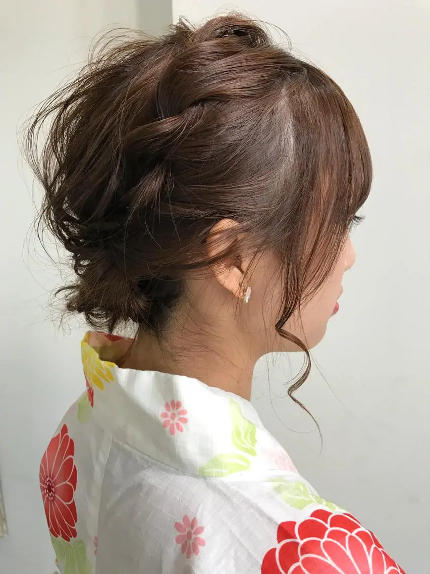 ミディアム カラー ヘアアレンジ エクステ(レミー毛) NINEのヘアスタイル